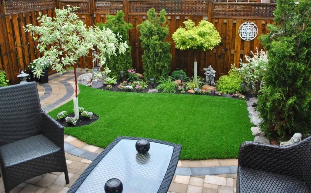 artificial turf small backyard